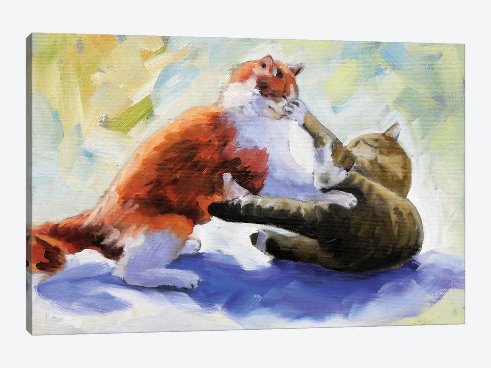 Playing Cats by Vita Schagen 1-piece Canvas Print