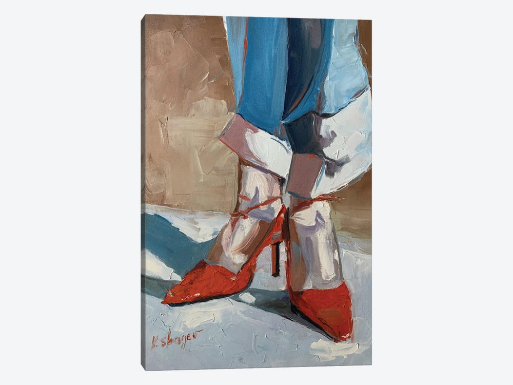 Red Heels by Vita Schagen 1-piece Canvas Art Print