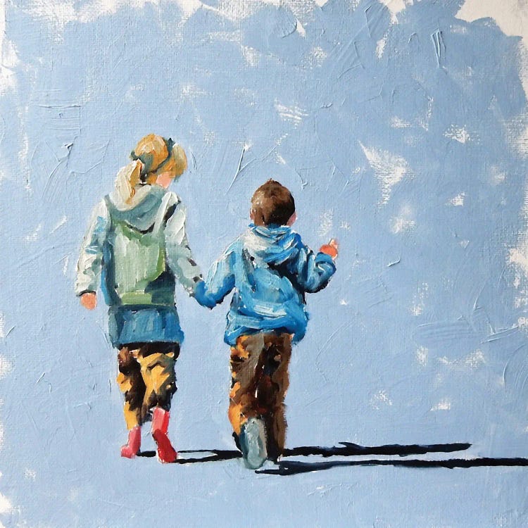 Walking Kids by Vita Schagen wall art