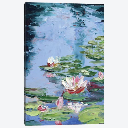 Water Lilies Canvas Print #VSC47} by Vita Schagen Canvas Art