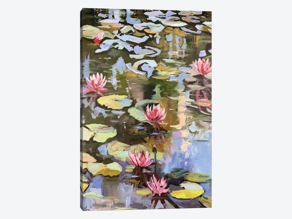 Water Lilies On A Pond by Vita Schagen 1-piece Canvas Art Print