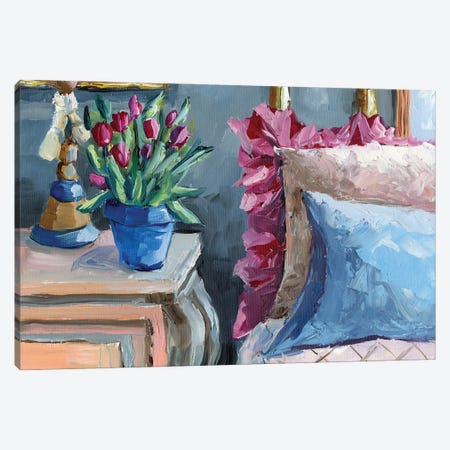 Bedroom Interior Canvas Print #VSC7} by Vita Schagen Art Print