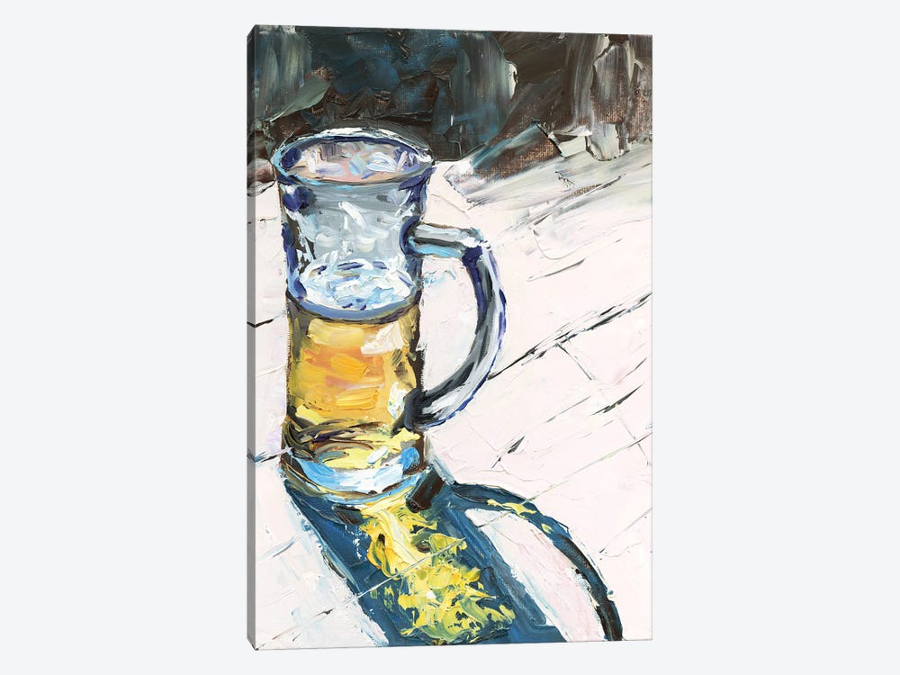 Beer Mug by Vita Schagen 1-piece Canvas Print