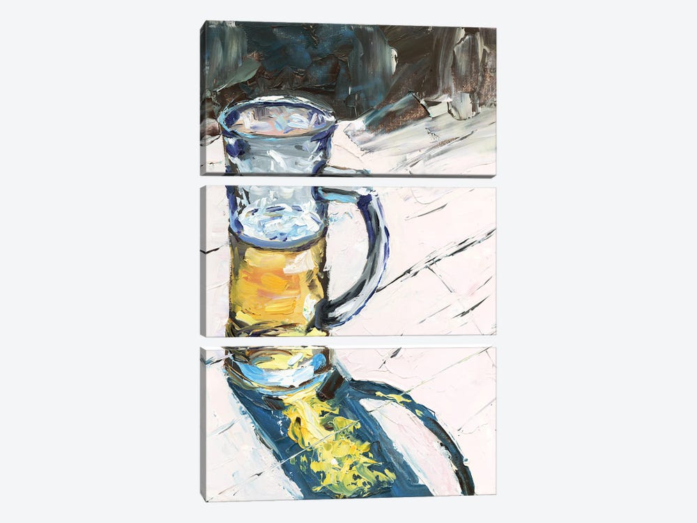 Beer Mug by Vita Schagen 3-piece Canvas Art Print