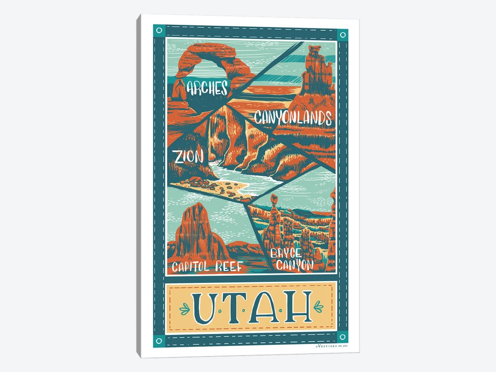 Utah Parks by Vestiges 1-piece Canvas Print