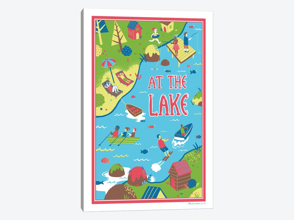 At The Lakes by Vestiges 1-piece Canvas Art Print
