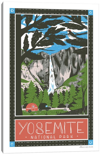 Yosemite National Park Canvas Art Print - Yellowstone National Park Art