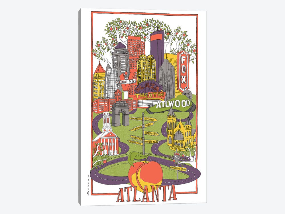 Atlanta by Vestiges 1-piece Canvas Artwork