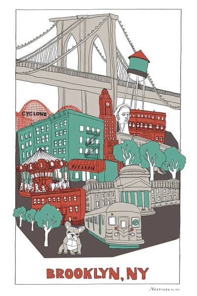 Brooklyn by Vestiges acrylic art print