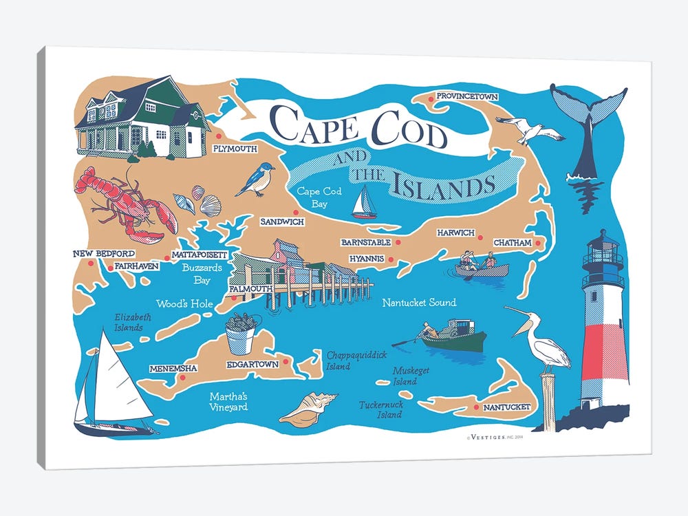 Cape Cod by Vestiges 1-piece Canvas Artwork