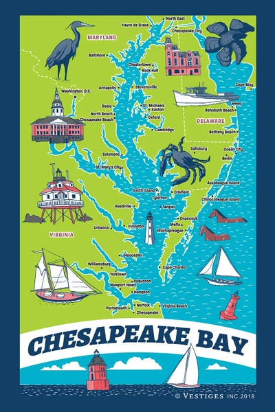 Chesapeake Bay Canvas Art By Vestiges | ICanvas