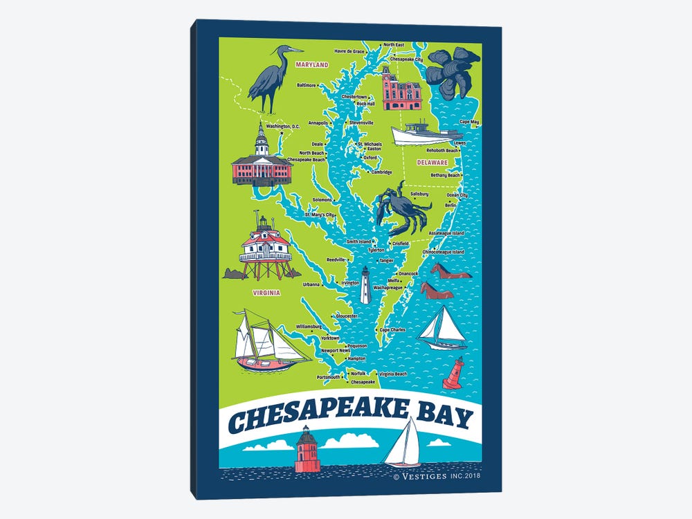 Chesapeake Bay by Vestiges 1-piece Canvas Print