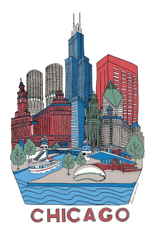 Chicago by Vestiges wall art