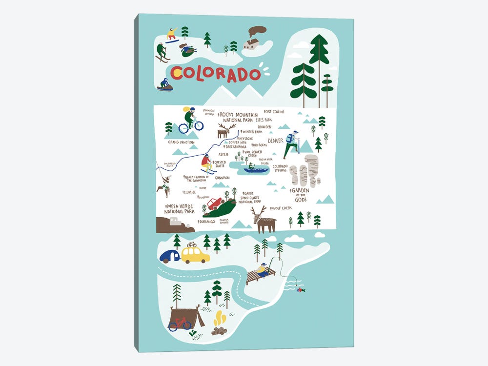 Colorado by Vestiges 1-piece Canvas Art Print