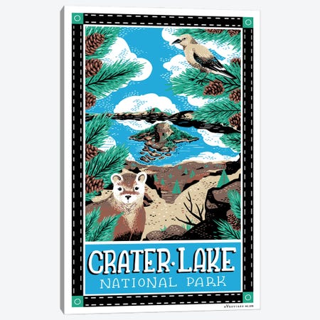 Crater Lake National Park Canvas Print #VSG21} by Vestiges Canvas Print