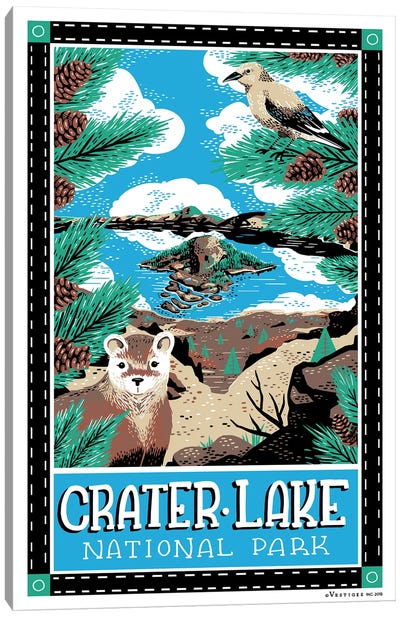 Crater Lake National Park Canvas Art Print - Vestiges
