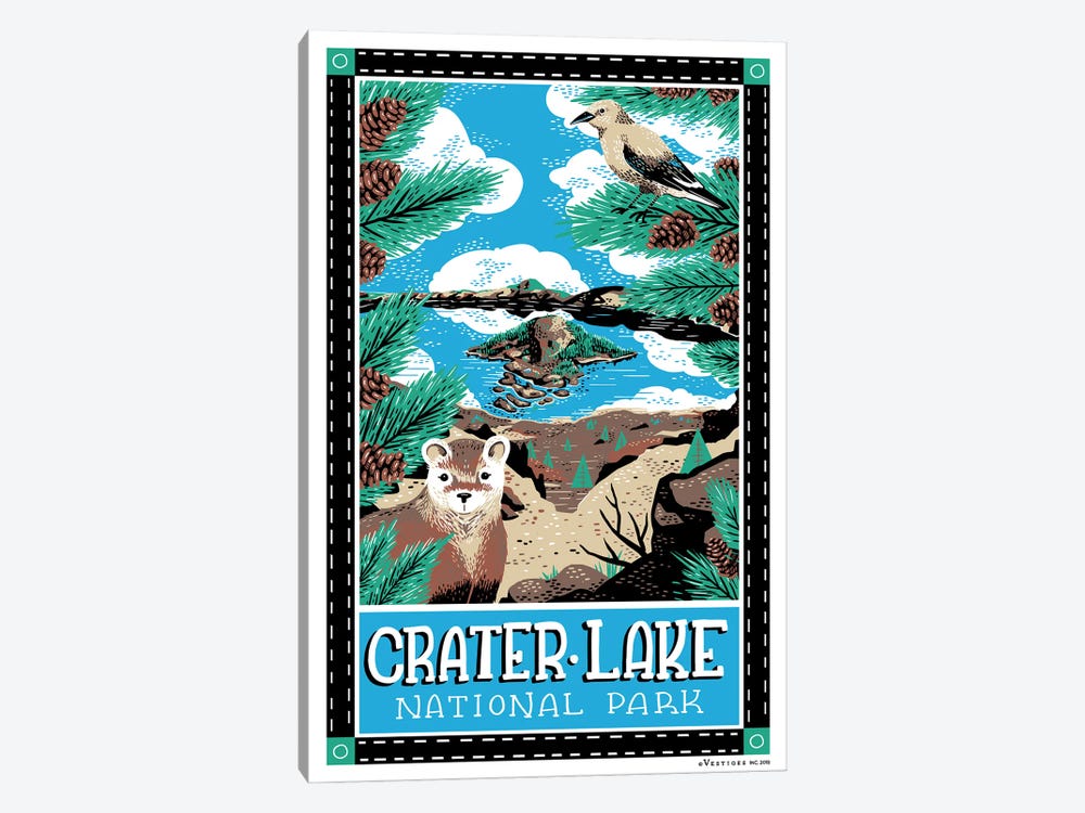 Crater Lake National Park by Vestiges 1-piece Canvas Art Print