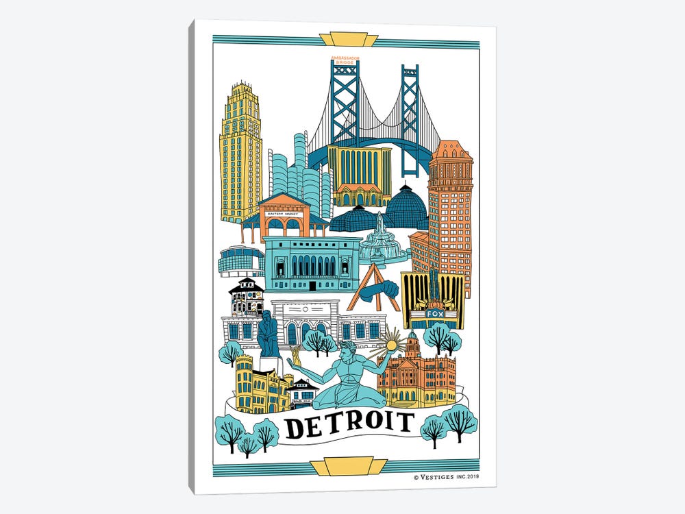 Detroit by Vestiges 1-piece Art Print