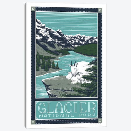 Glacier National Parks Canvas Print #VSG31} by Vestiges Canvas Artwork