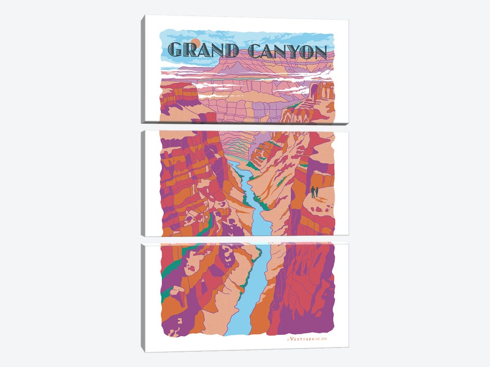 Grand Canyon by Vestiges 3-piece Canvas Art Print