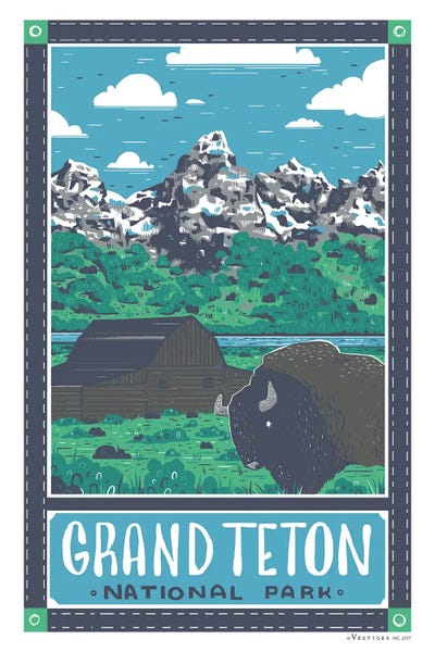 Grand Teton National Park by Vestiges acrylic art print