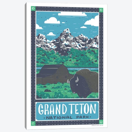 Grand Teton National Park Canvas Print #VSG33} by Vestiges Canvas Wall Art
