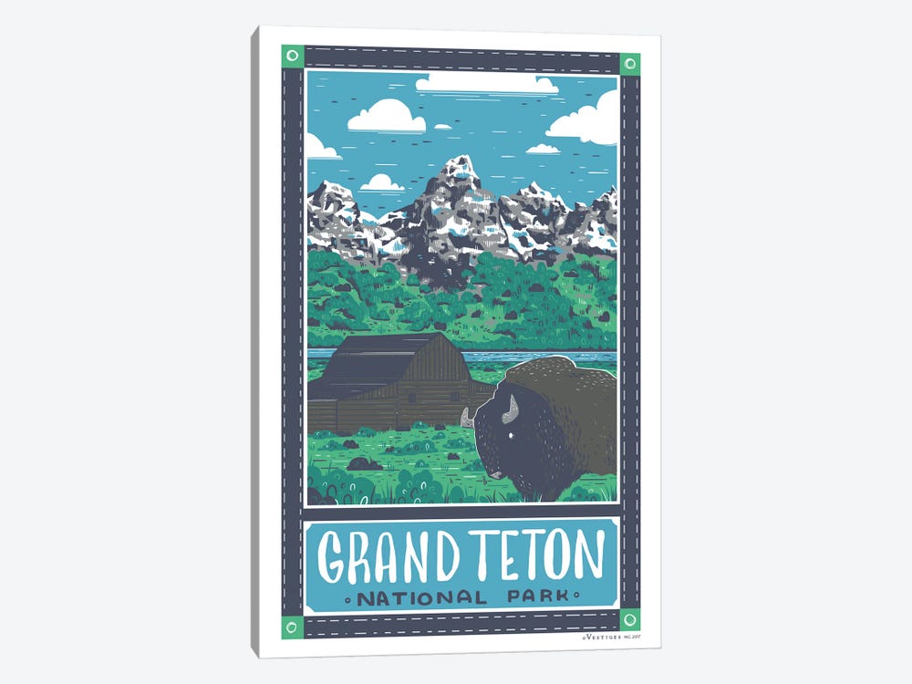 Grand Teton National Park by Vestiges 1-piece Canvas Artwork