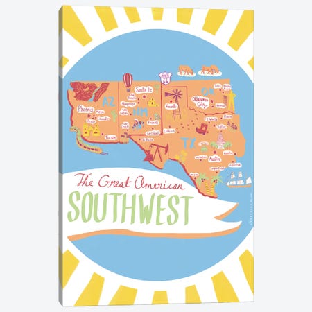 Great Southwest Canvas Print #VSG35} by Vestiges Canvas Art Print