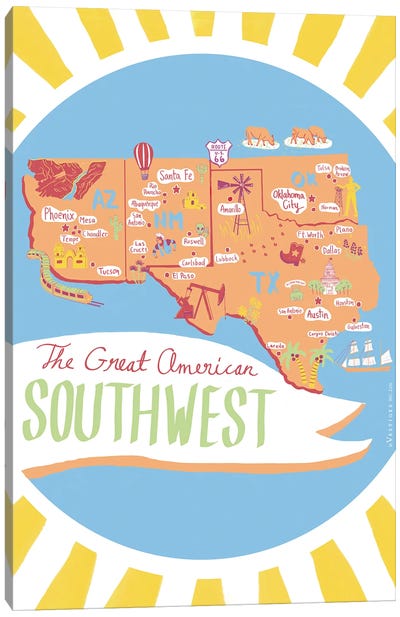 Great Southwest Canvas Art Print - Vestiges