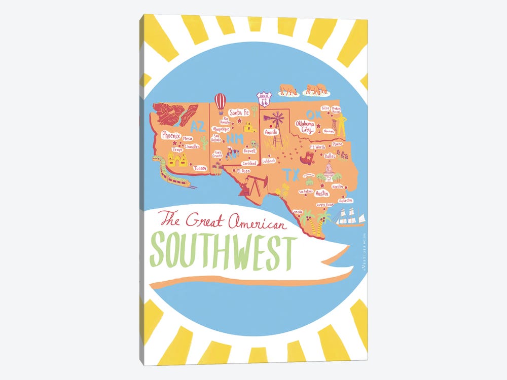Great Southwest by Vestiges 1-piece Canvas Wall Art