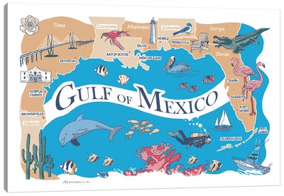 Gulf Of Mexico Canvas Art Print - Vestiges
