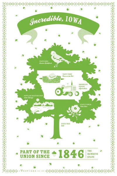 Iowa by Vestiges art print