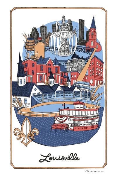 Louisville by Vestiges acrylic art print