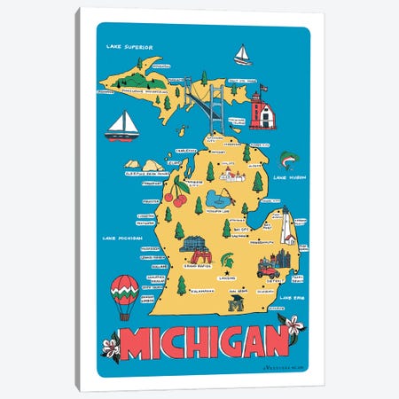 Michigan II Canvas Print #VSG52} by Vestiges Canvas Artwork
