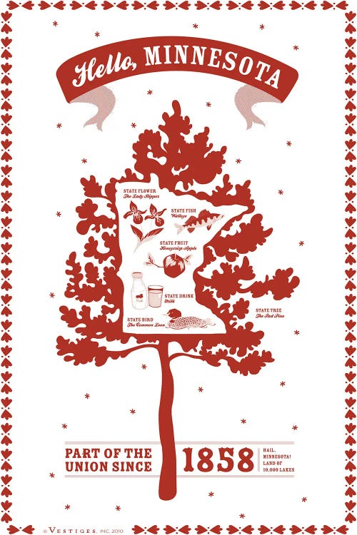 Minnesota by Vestiges wall art
