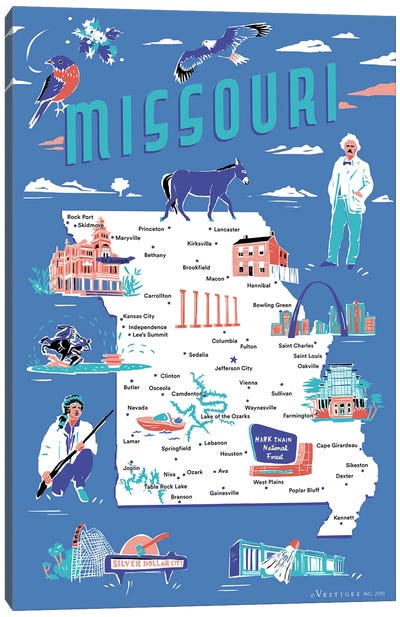 Missouri Canvas Art Print - Vestiges
