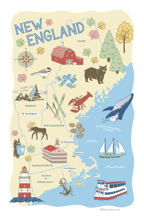 New England by Vestiges wall art