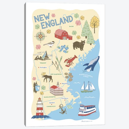 New England Canvas Print #VSG63} by Vestiges Canvas Print