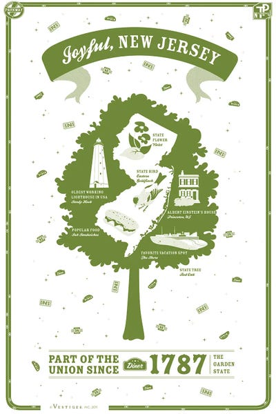 New Jersey by Vestiges canvas print