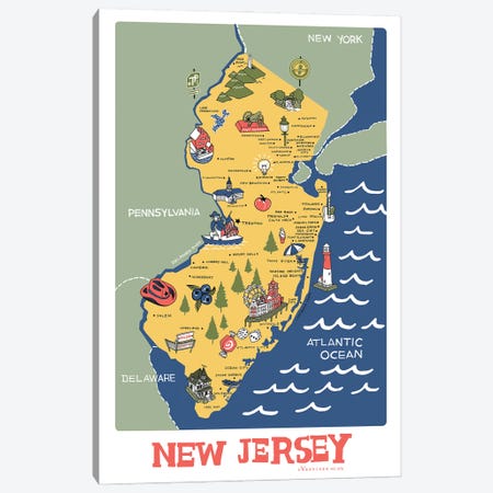 New Jersey II Canvas Print #VSG66} by Vestiges Canvas Artwork