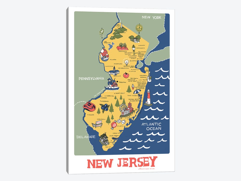 New Jersey II by Vestiges 1-piece Canvas Artwork