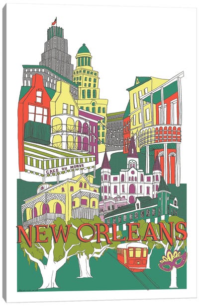 New Orleans Canvas Art Print - Vestiges