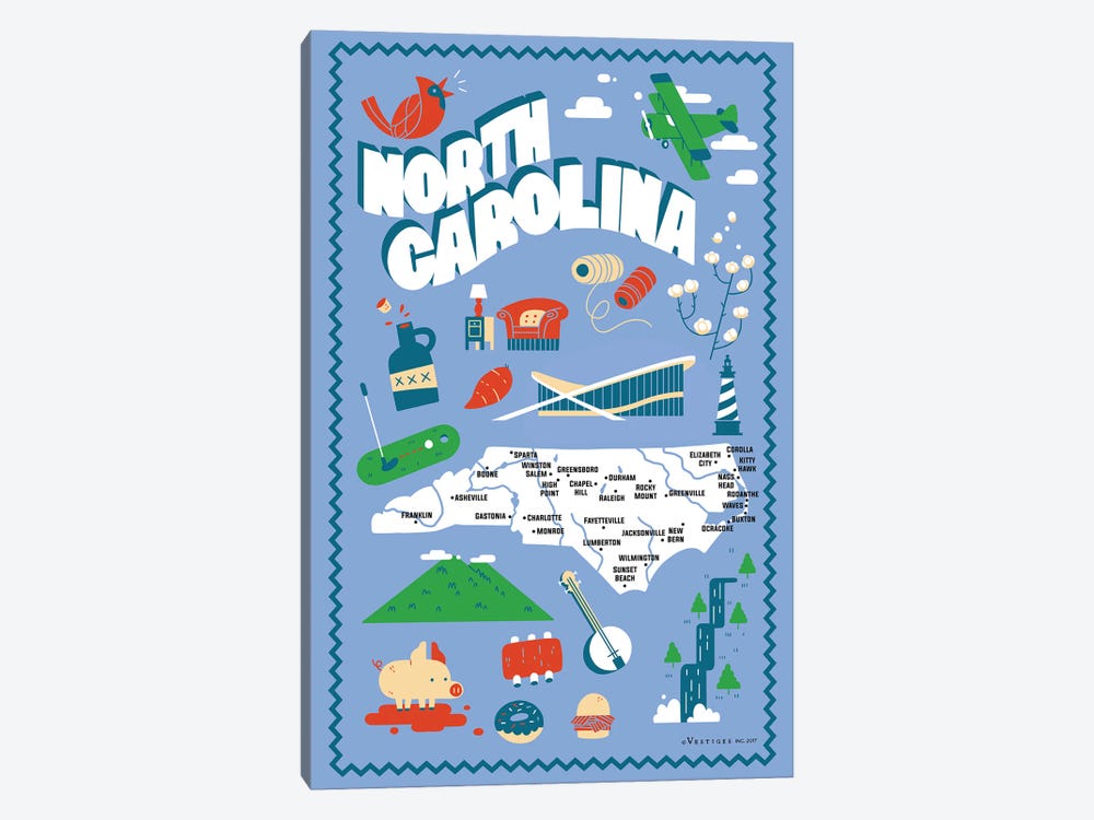 North Carolina II by Vestiges 1-piece Art Print