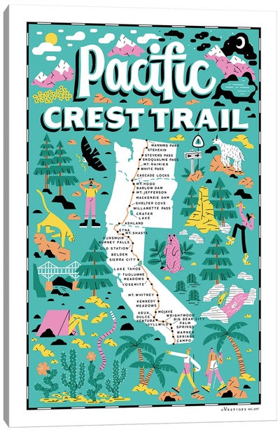 Pacific Crest Trail Canvas Art Print - Vestiges