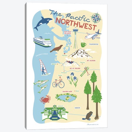 Pacific Northwest Canvas Print #VSG82} by Vestiges Canvas Print