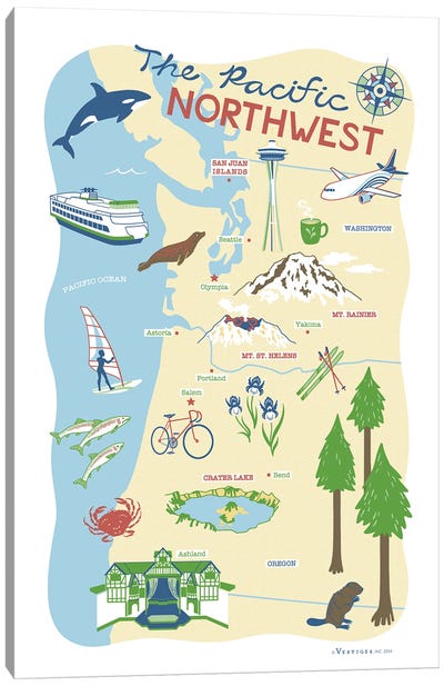 Pacific Northwest Canvas Art Print - Vestiges
