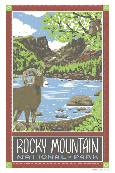 Rocky Mountain National Park by Vestiges canvas print