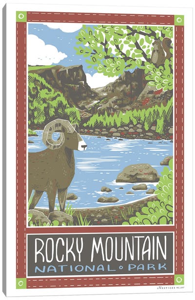 Rocky Mountain National Park Canvas Art Print - Vestiges