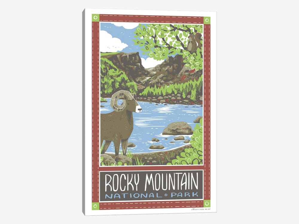 Rocky Mountain National Park by Vestiges 1-piece Canvas Art Print