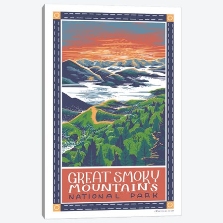 Smokey Mountains National Park Canvas Print #VSG90} by Vestiges Canvas Artwork